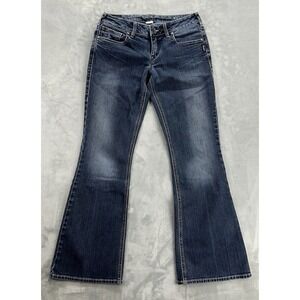 Silver Jean‎ Aiko Flare Jeans Womens 28/31 Blue 5-Pocket Stretch Denim Bootcut